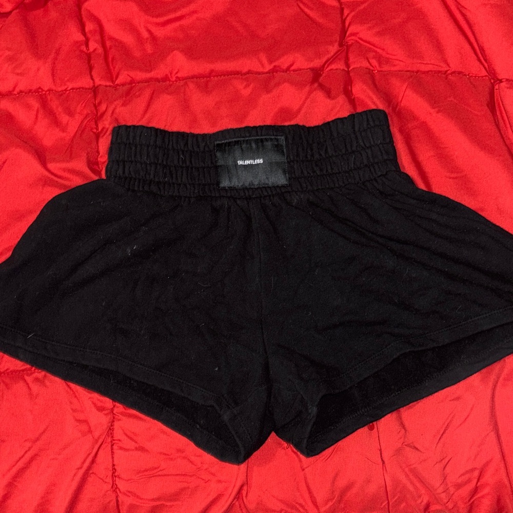 TALENTLESS Black Women's Athletic Shorts